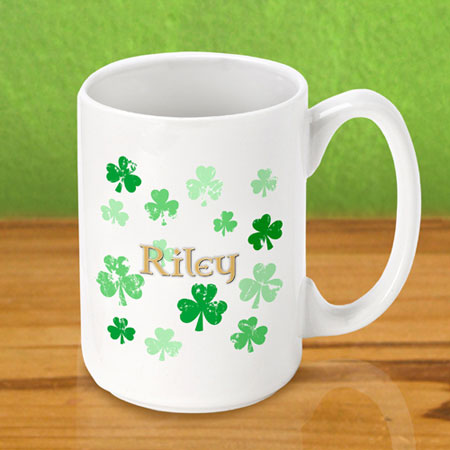 Irish Coffee Mugs - Raining Clover Irish Coffee Mugs - Raining Clover
