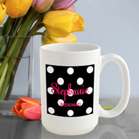 Polka Dot Coffee Mug - Onyx