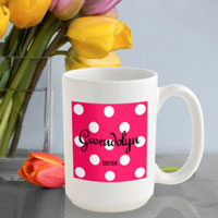 Polka Dot Coffee Mug - Tutti Frutti