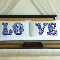 Love Pillow Case - Blue (Love)