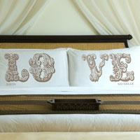 Love Pillow Case - Sand (Love)