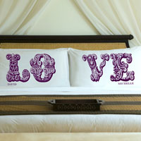 Love Pillow Case - Wine (Love)