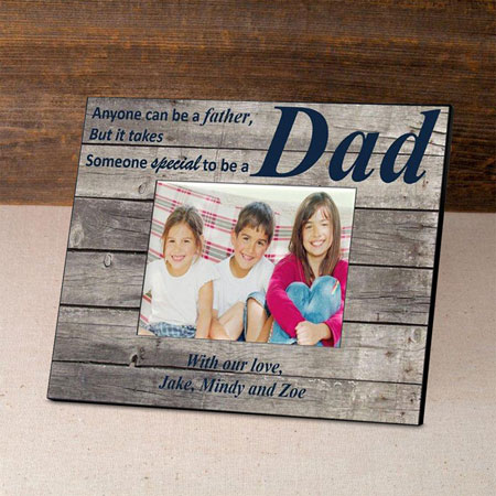 Father's Day Picture Frames - Navy Barnwood