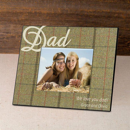 Father's Day Picture Frames - Tartan