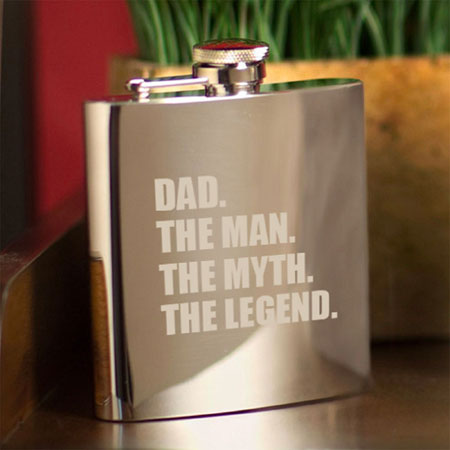 Personalized Mirror Flask - The Man. The Myth. The Legend. Personalized Mirror Flask - The Man. The Myth. The Legend.
