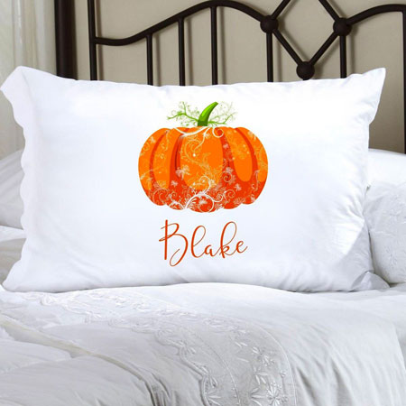 Personalized Halloween Pillowcases - Pumpkin