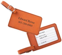Personalized Rawhide Leatherette Luggage Tags (OUT OF STOCK)
