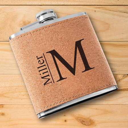 Personalized Cork Flask (Modern)