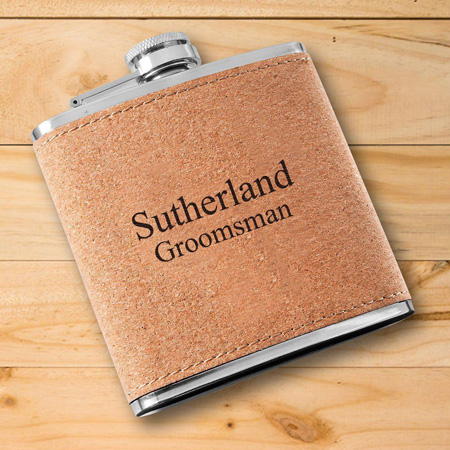 Personalized Cork Flask (Text)