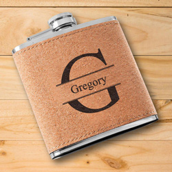 Personalized Cork Flask (Stamped)
