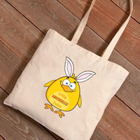 Personalized Canvas Easter Bags (Chicken Bunny)