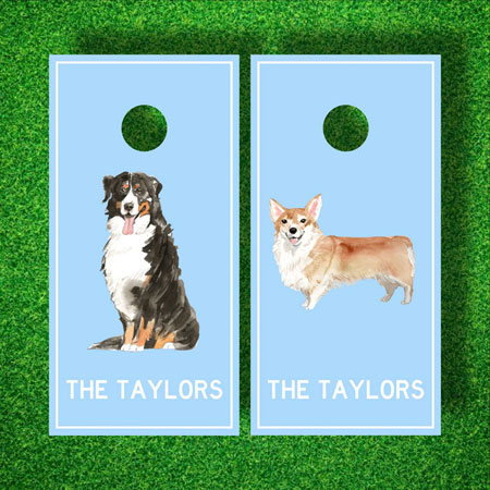 Luxury Cornhole Board Sets by The Muddy Dog - Choose Your Dog
