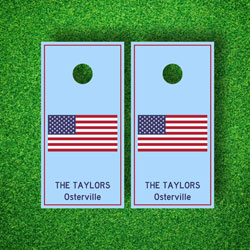 Luxury Cornhole Board Sets by The Muddy Dog - American Flag