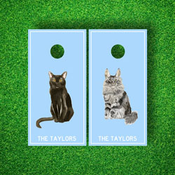 Luxury Cornhole Board Sets by The Muddy Dog - Choose Your Cat