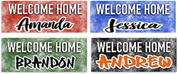 Welcome Home Banners by Namedrops (Grunge)