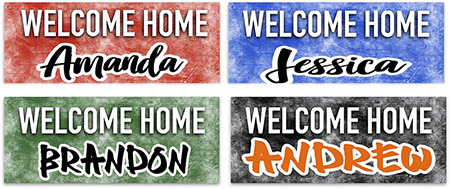 Welcome Home Banners by Namedrops (Grunge) Welcome Home Banners by Namedrops (Grunge)