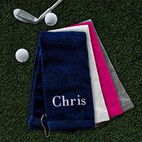 Embroidered Personalized Golf Towels