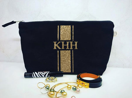 Luxe Bags by Quilted Koala (Personalized Velvet Clutch)
