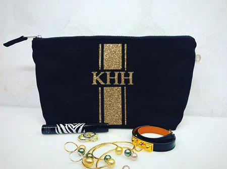 Luxe Bags by Quilted Koala (Personalized Velvet Clutch) Luxe Bags by Quilted Koala (Personalized Velvet Clutch)