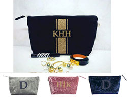 Luxe Bags by Quilted Koala (Personalized Velvet Clutch)