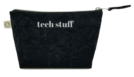 Luxe Bags by Quilted Koala (Velvet Tech Stuff Bag)