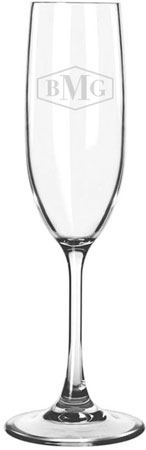 Acrylic Champagne Flute by Three Designing Women
