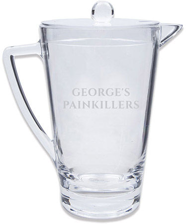 Acrylic Iced Tea Pitcher with Text by Three Designing Women Acrylic Iced Tea Pitcher with Text by Three Designing Women