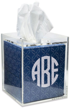 Acrylic Tissue Box Holder by Three Designing Women