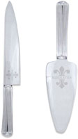 Acrylic Cake Knife & Server Set by Three Designing Women