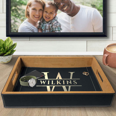 Custom Engraved Serving Wooden Trays by Three Designing Women