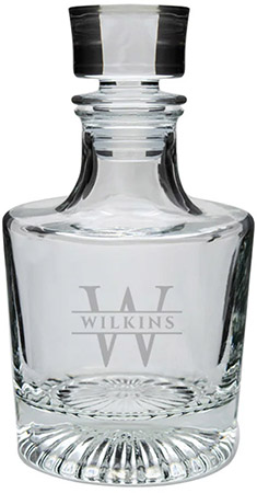 Custom Engraved El Presidente Decanter by Three Designing Women