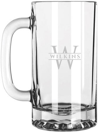 Glass Beer Mug by Three Designing Women