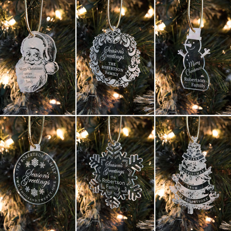 Acrylic Ornament World’s Best Christmas Ornament Christmas Light Ornament