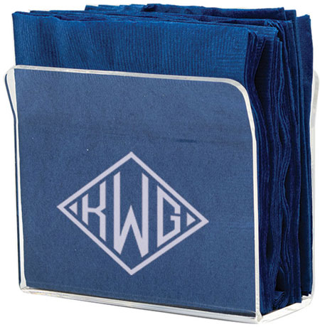 Acrylic Napkin Holders by Three Designing Women (Diamond Monogram) Acrylic Napkin Holders by Three Designing Women (Diamond Monogram)