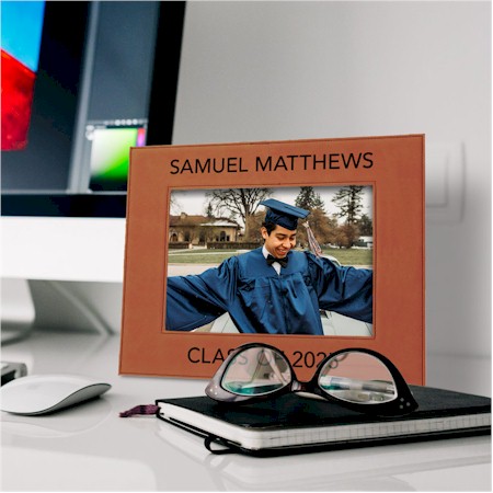 Custom Engraved Vegan Leather Photo Frames by Three Designing Women Custom Engraved Vegan Leather Photo Frames by Three Designing Women