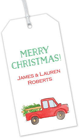 Hanging Gift Tags by Flower & Vine (Christmas Tree Truck)