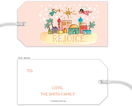 Hanging Gift Tags by Flower & Vine (Bethlehem Scene)