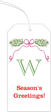 Hanging Gift Tags by Flower & Vine (Bow Garland)