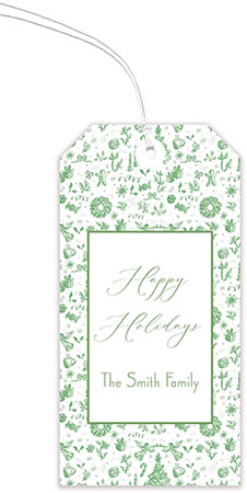 Hanging Gift Tags by Flower & Vine (Holiday Monochromatic)