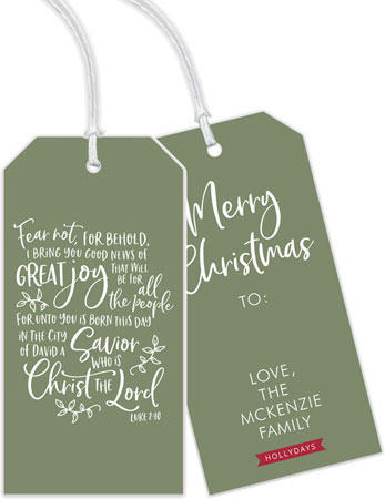 Holiday Hanging Gift Tags by HollyDays (Great Joy) Holiday Hanging Gift Tags by HollyDays (Great Joy)