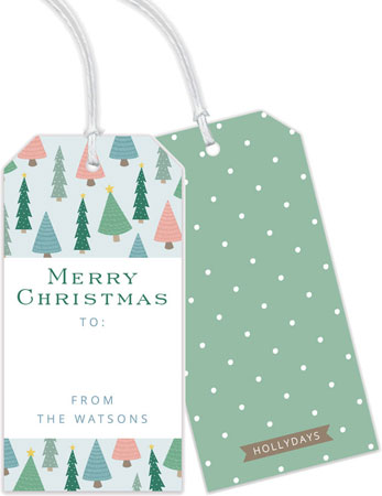 Holiday Hanging Gift Tags by HollyDays (Cute Pastel Christmas Trees) Holiday Hanging Gift Tags by HollyDays (Cute Pastel Christmas Trees)