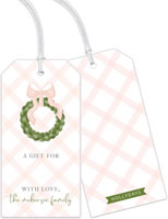 Holiday Hanging Gift Tags by HollyDays (Lattice Wreath)