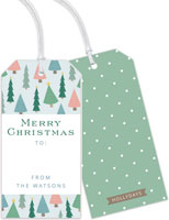 Holiday Hanging Gift Tags by HollyDays (Cute Pastel Christmas Trees)