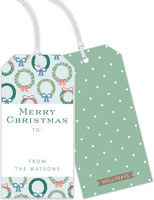 Holiday Hanging Gift Tags by HollyDays (Cute Wreaths)