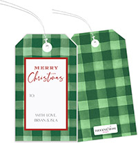Hanging Gift Tags by Imogene & Rose (Holiday Gingham)