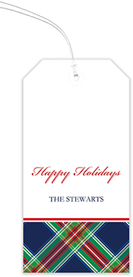 Holiday Hanging Gift Tags by Kelly Hughes Designs (Navy Tartan) Holiday Hanging Gift Tags by Kelly Hughes Designs (Navy Tartan)