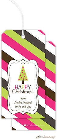 Hanging Gift Tags by Little Lamb Design (Striped - Bright)
