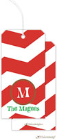 Hanging Gift Tags by Little Lamb Design (Chevron - Large Stripes)