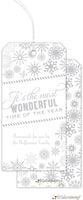 Hanging Gift Tags by Little Lamb Design (Snowflake - Gray)