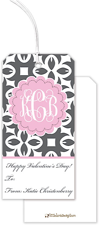 Hanging Gift Tags by Little Lamb Design (Monogram - Valentine's Day)